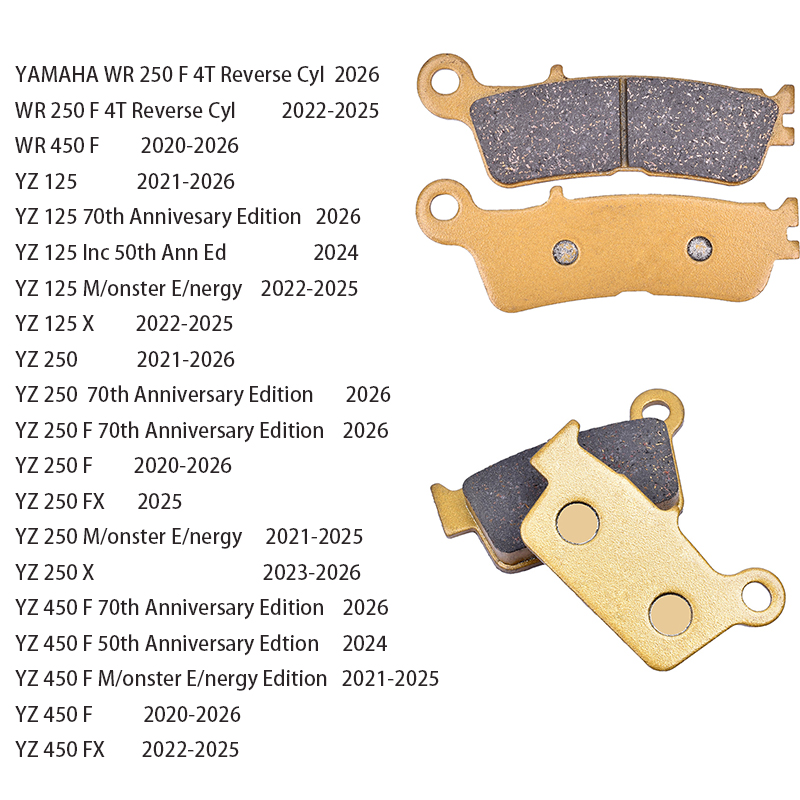 Carbon Ceramic Motorcycle Brake Rotor - Jeu de plaquettes de frein avant